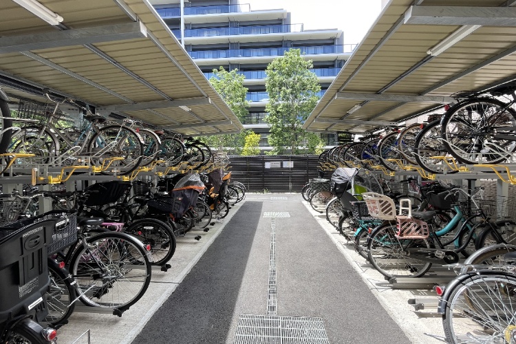 シティテラス小金井公園の自転車置場